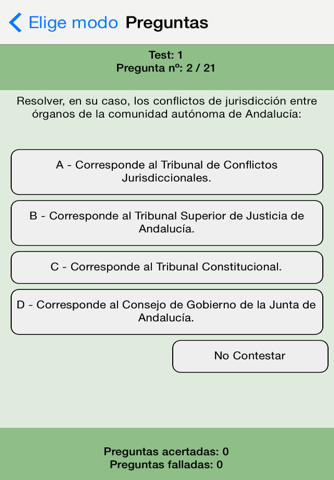 Estatuto Andalucía Preguntas screenshot 4