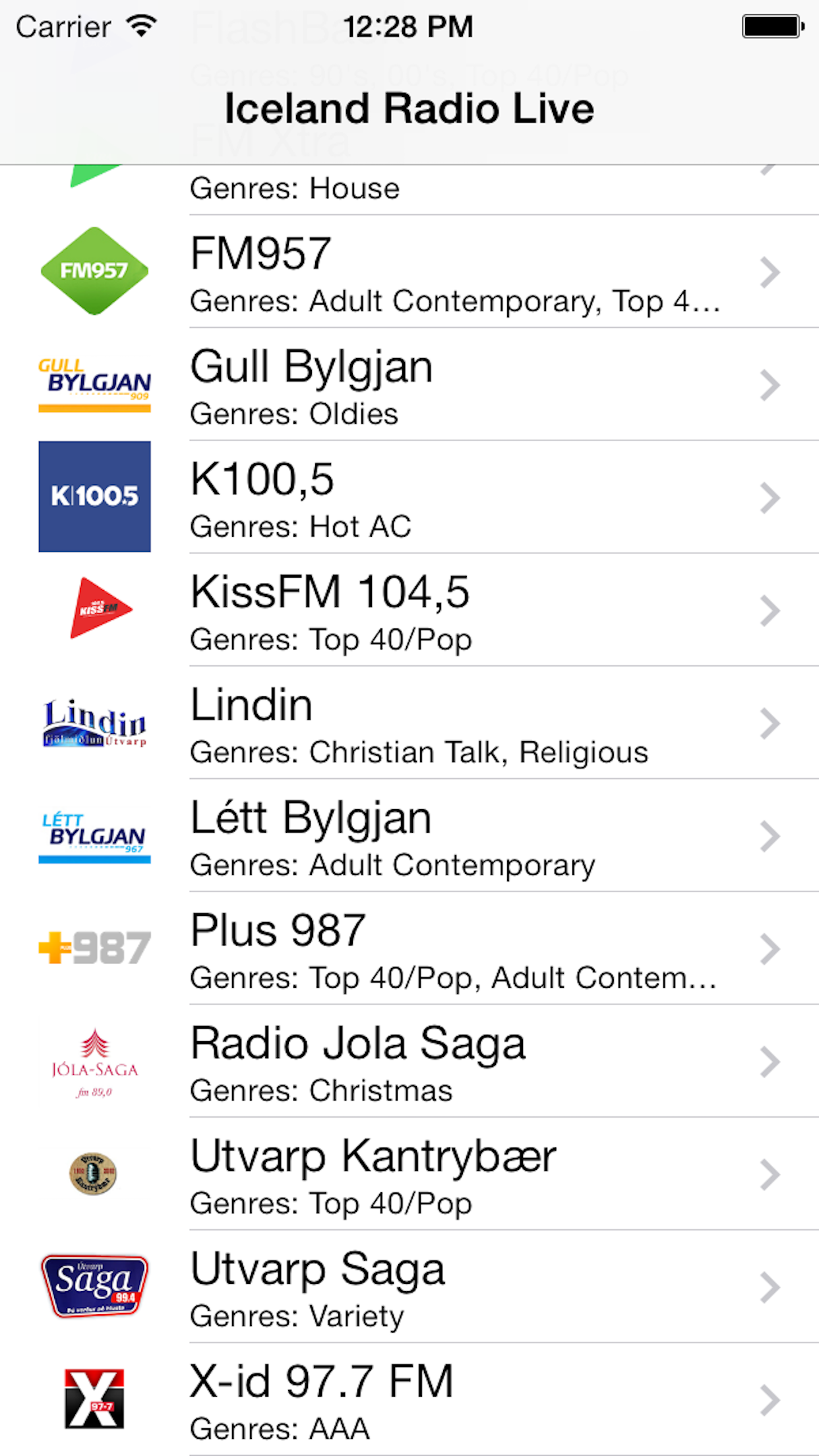 Iceland Radio Live Player (Icelandic, Ísland) screenshot 3