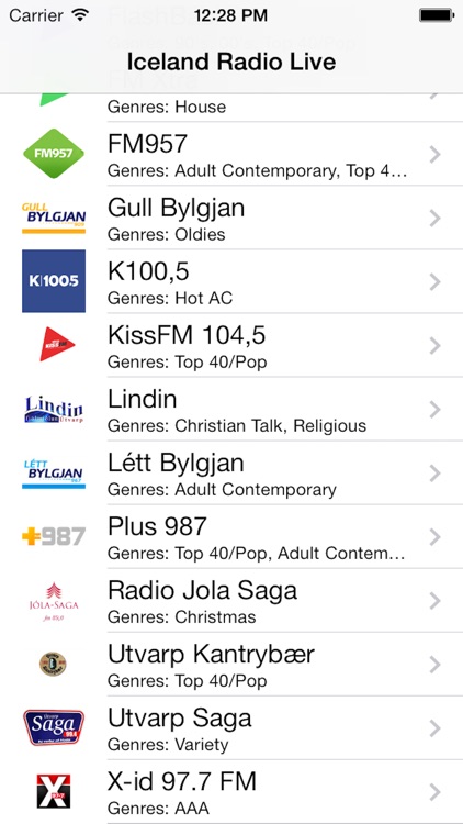Iceland Radio Live Player (Icelandic, Ísland)