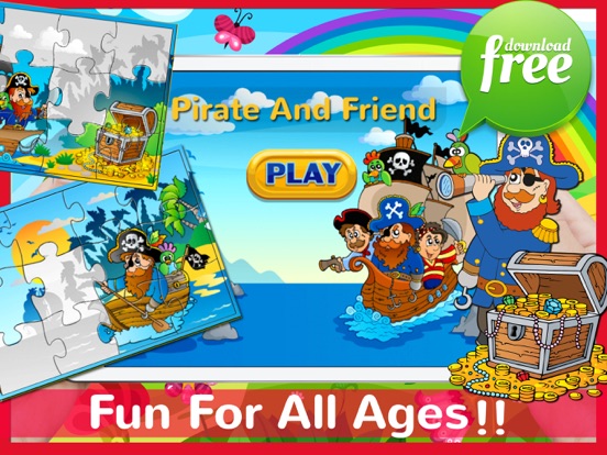 Screenshot #4 pour Pirates Jigsaw Puzzles Games For Kids & Toddlers!