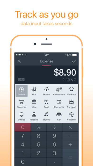 Screenshot #2 pour Saver – Personal Finance, Income & Expense tracker