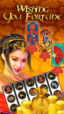 Game screenshot 'A New Geisha Emerald Dragon Slot Casino mod apk