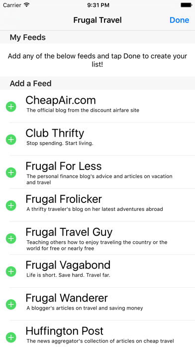 Frugal Travel iPhone screenshot 5 - Travel app