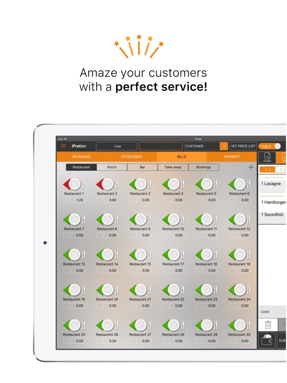 iPratico POS PRO Restaurant app screenshot 2