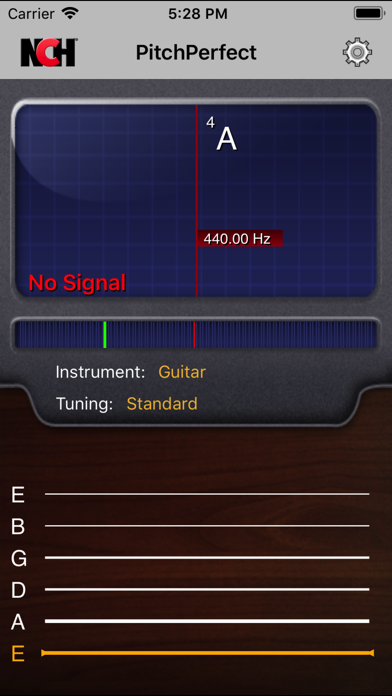 Screenshot #1 pour PitchPerfect Guitar Tuner