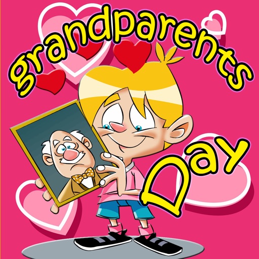 happy grandparents day matching games icon