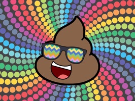 Animated stickers and stamps with fun Larry Poo