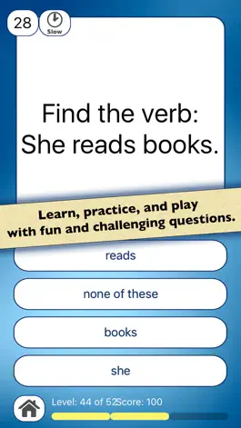 Game screenshot Nouns & Verbs Teaching Quiz mod apk