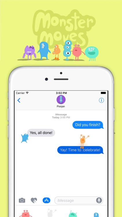 IDEOko Monster Moves Stickers screenshot-0