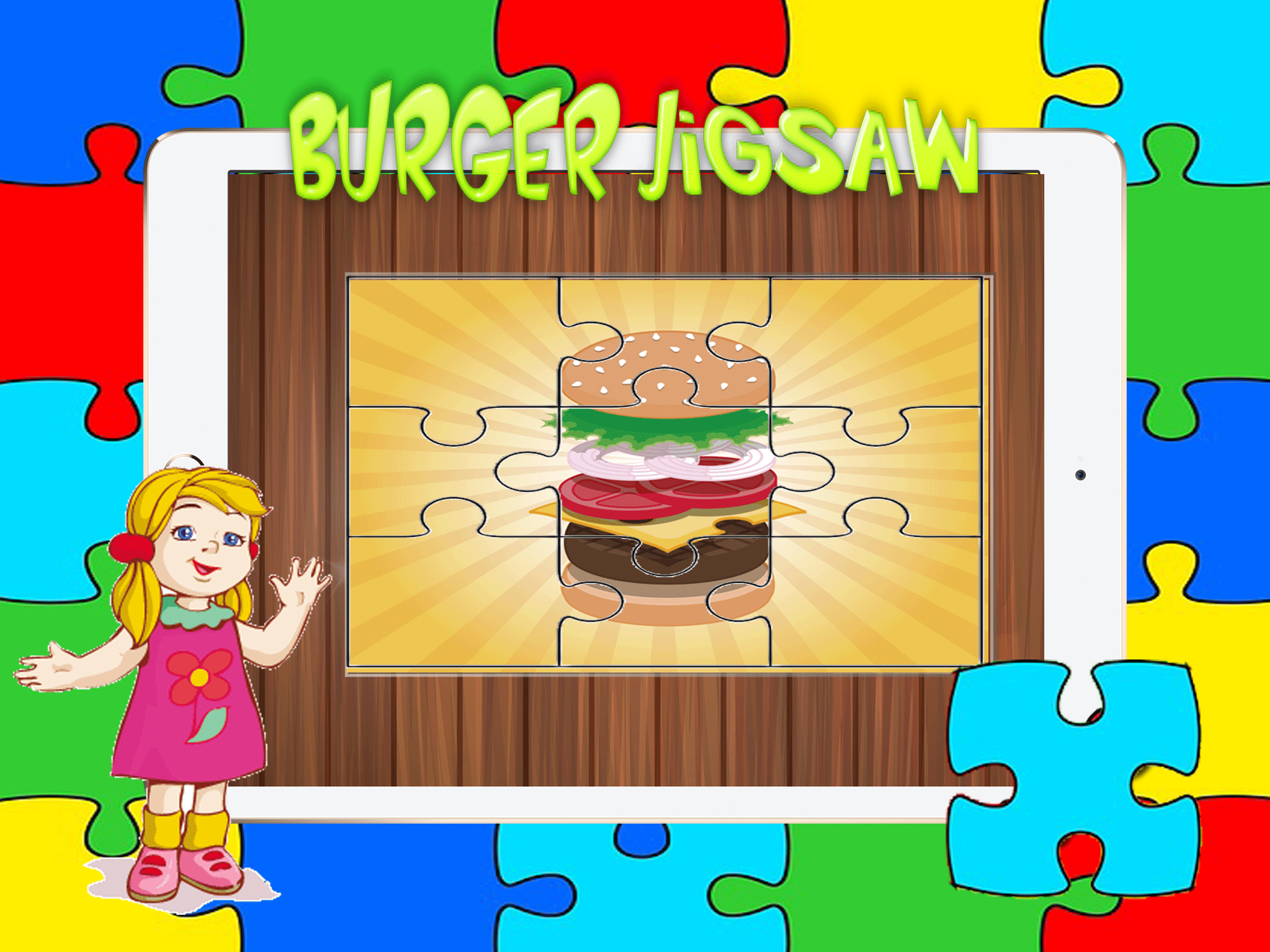 Food Burger Jigsaw - Cooking Puzzles games for adults and kid free screenshot 4
