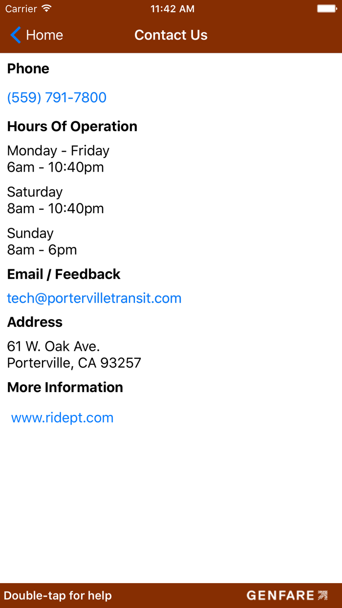 Porterville Transit Ticketing