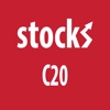 Stocks C20 index, Copenhagen stock market and portfolio