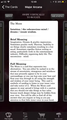 Game screenshot Tarot Card Meanings hack