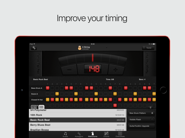 ‎GuitarToolkit - tuner, metronome, chords & scales Screenshot