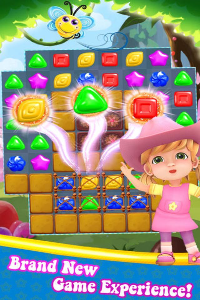 Sweet Crush Mania - 3 match puzzle Yummy Cookie Blast screenshot 2