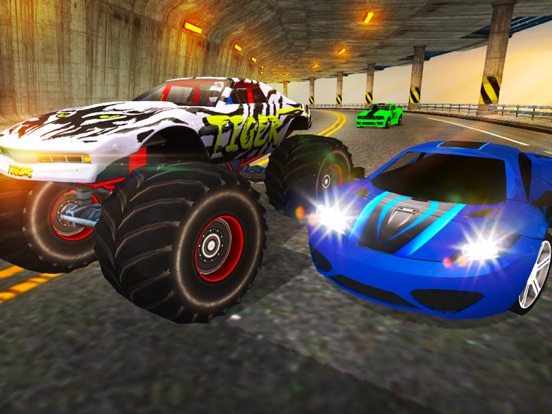 Screenshot #5 pour Crazy Car vs Monster Truck Racer 3D
