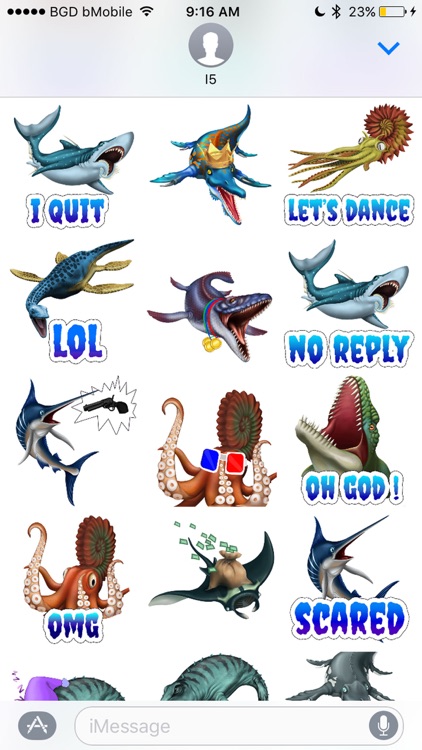 Dino Water World Stickers