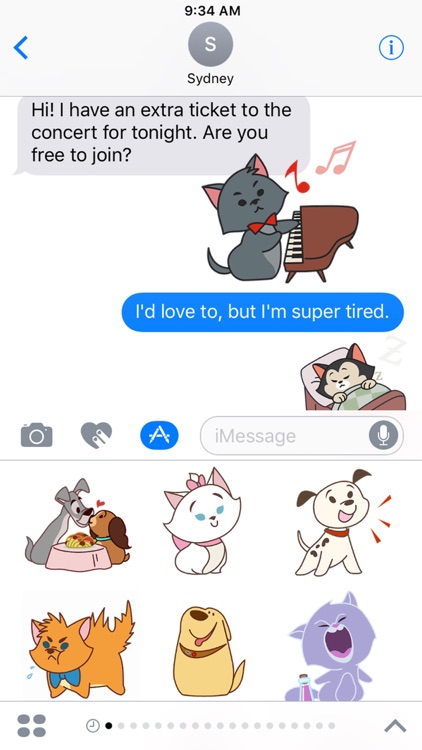 Disney Stickers: Cats and Dogs screenshot-4