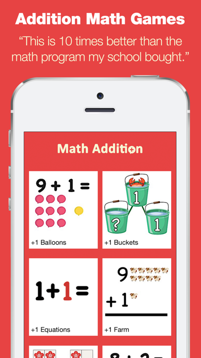 Screenshot #1 pour Addition Games - Fun and Simple Math Games for Kids