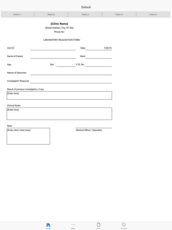 Screenshot #4 pour Medical Requisition Form