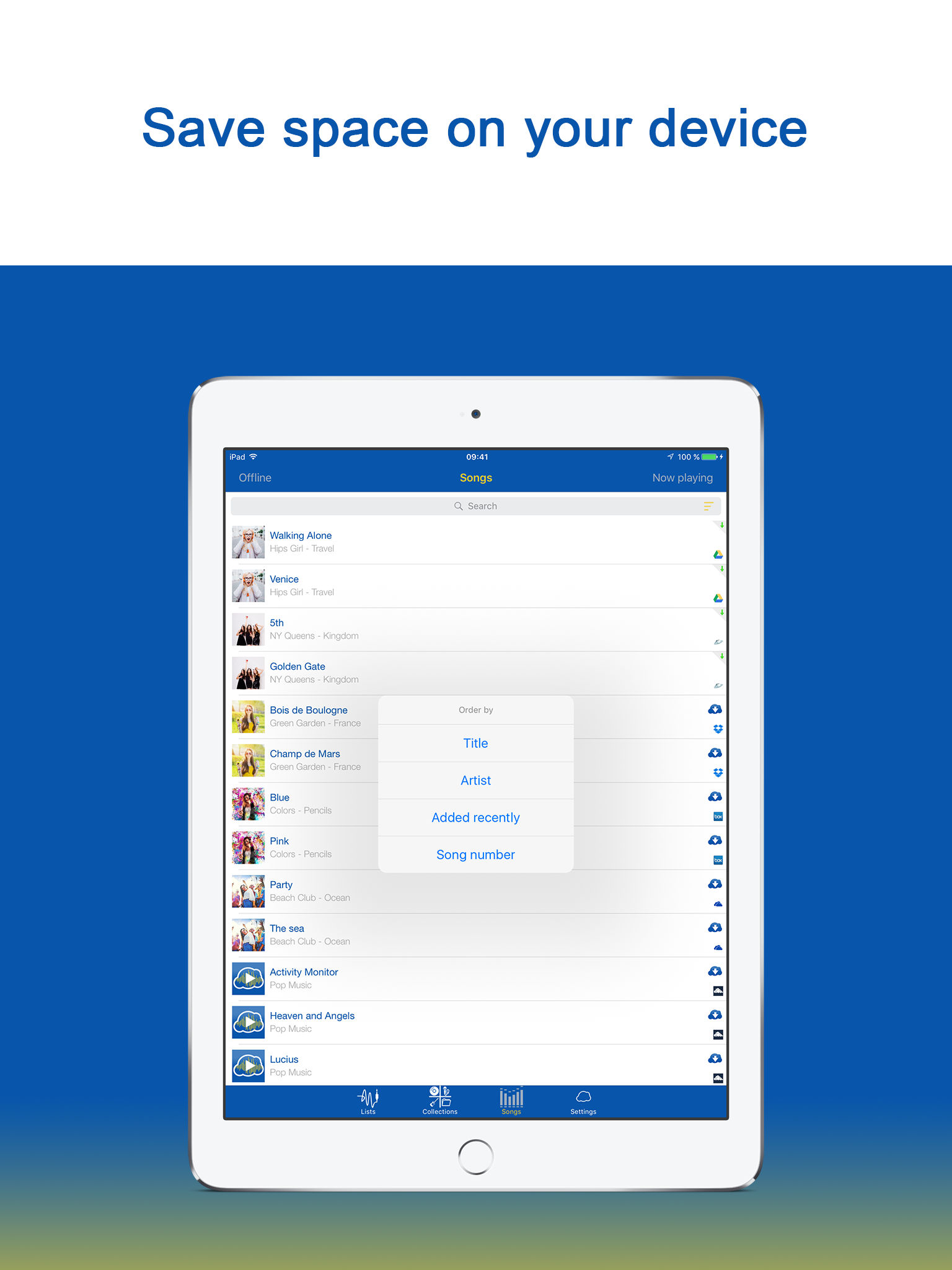 MusiNext Offline MP3 & FLAC Cloud Music Player