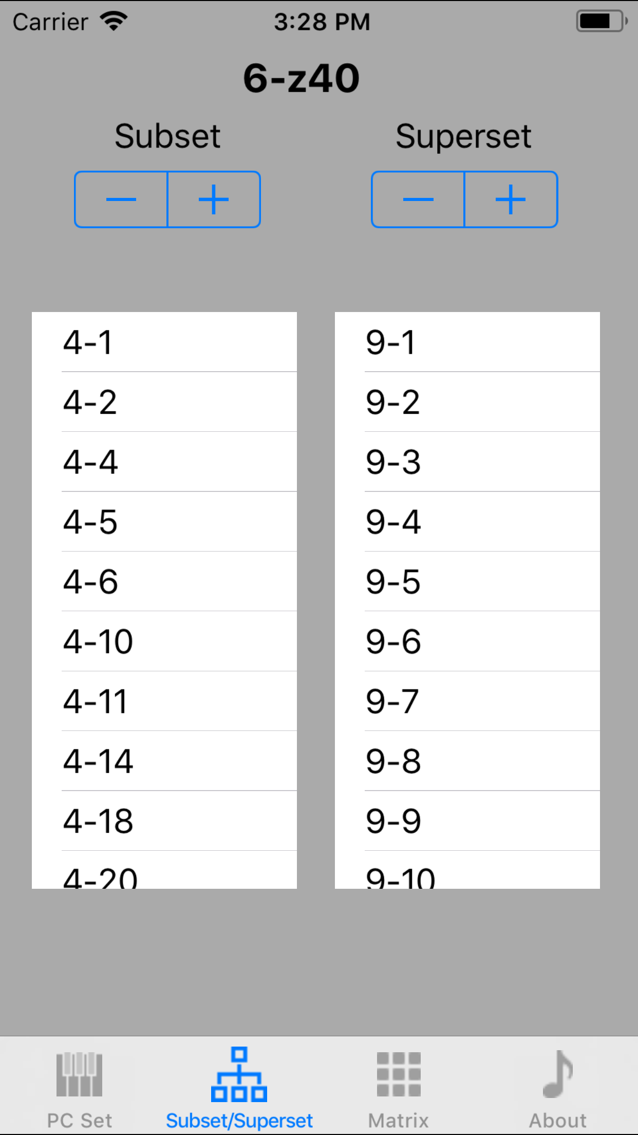 Post-Tonal Tool Kit screenshot 3