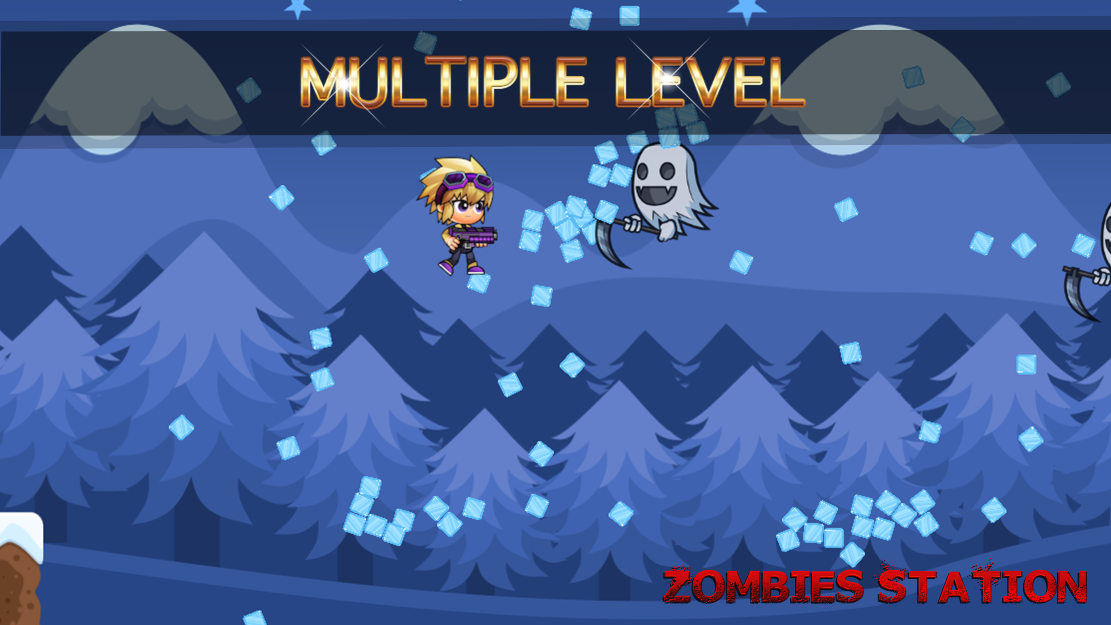 Zombies Station 2D - Shooting Ghost of Seoul screenshot 4