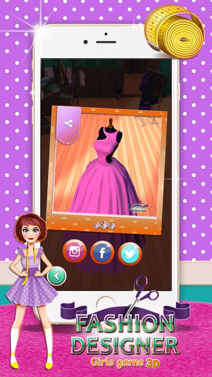 Fashion Designer Girls Games: Princess Dress Salon screenshot-3