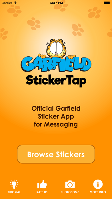 Screenshot #1 pour Garfield - StickerTap