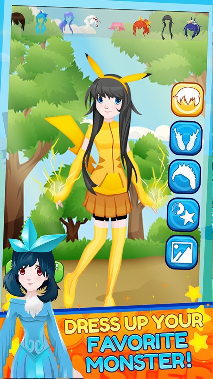 Go Anime Monster Girls Maker Dress-Up For Pokemon