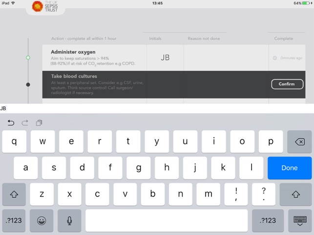 Sepsis Screening and Action Tool: NICE-compliant(圖5)-速報App