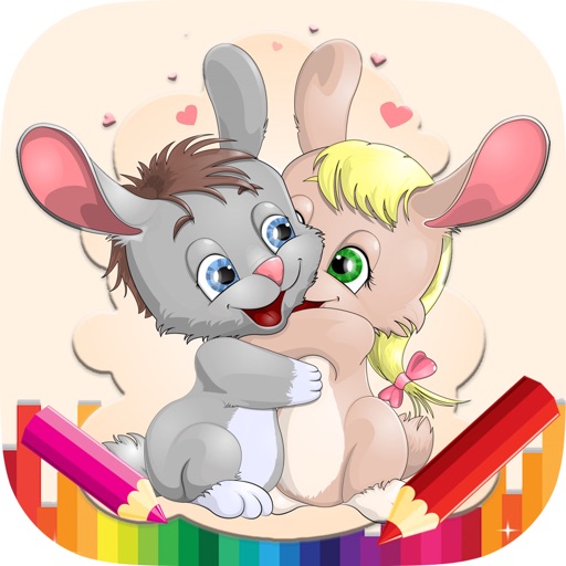 Coloring Games For Kids Animal - Kids Learning Game Icon