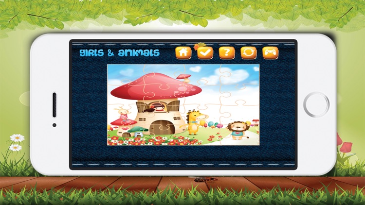 Jigsaw Puzzle Girls And Animals screenshot-4
