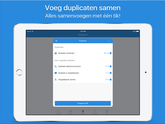 Simpler - Contacts Manager iPad app afbeelding 2
