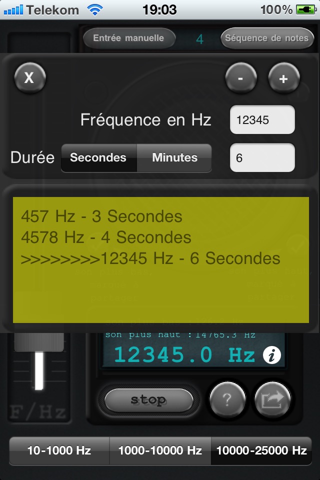 Tone generator screenshot 3
