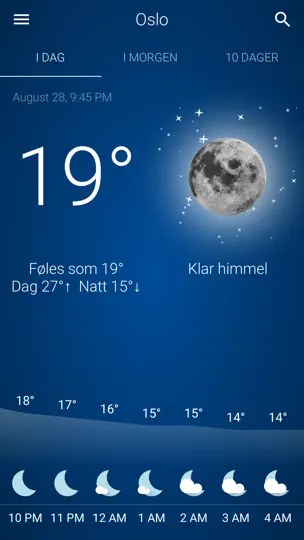 Vær: Norge iPhone-skjermbilde 2