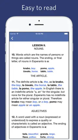Game screenshot Esperanto Grammar and Vocabulary apk