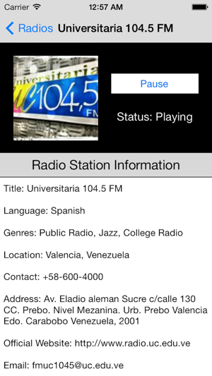 Venezuela Radio Live Player (Caracas / Spanish / español)(圖2)-速報App