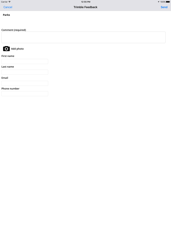 Screenshot #6 pour Trimble Feedback