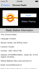 Croatia Radio Live Player (Hrvatska / hrvatski) screenshot