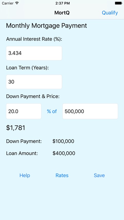 MortQ Mortgage Qualifier