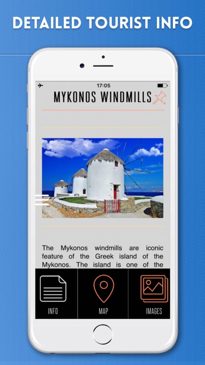 Mykonos Travel Guide and Offline City Street Map