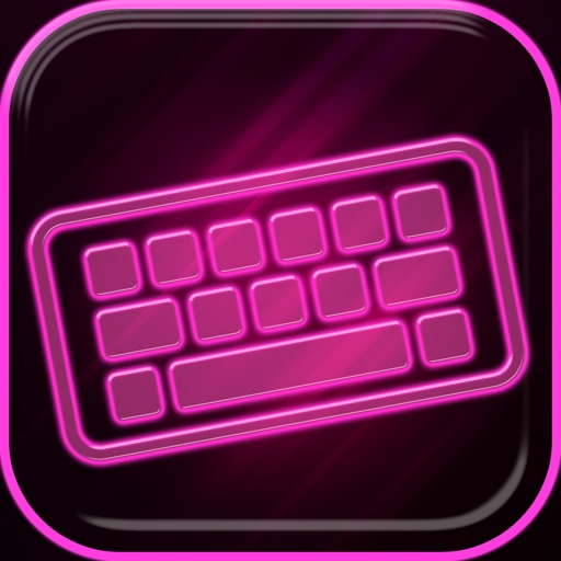Neon Pink Keyboard – Cool Text Fonts and Backgrounds with Emoji Art for iPhone iOS App