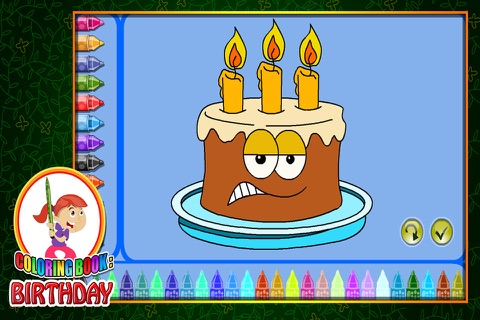 Coloring Book Birthday screenshot 2