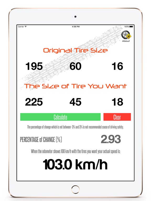 Screenshot #6 pour Roues / Calculateur de pneus
