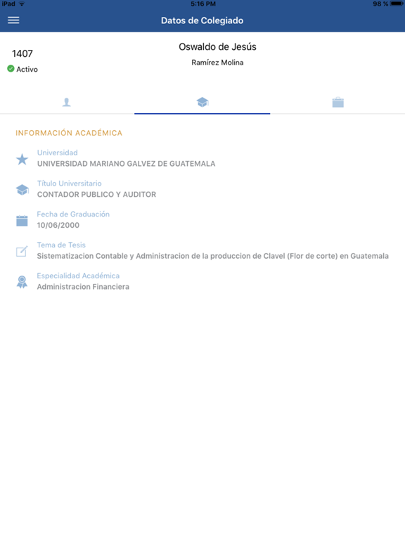 Screenshot #6 pour Consultas Colegiados CPA