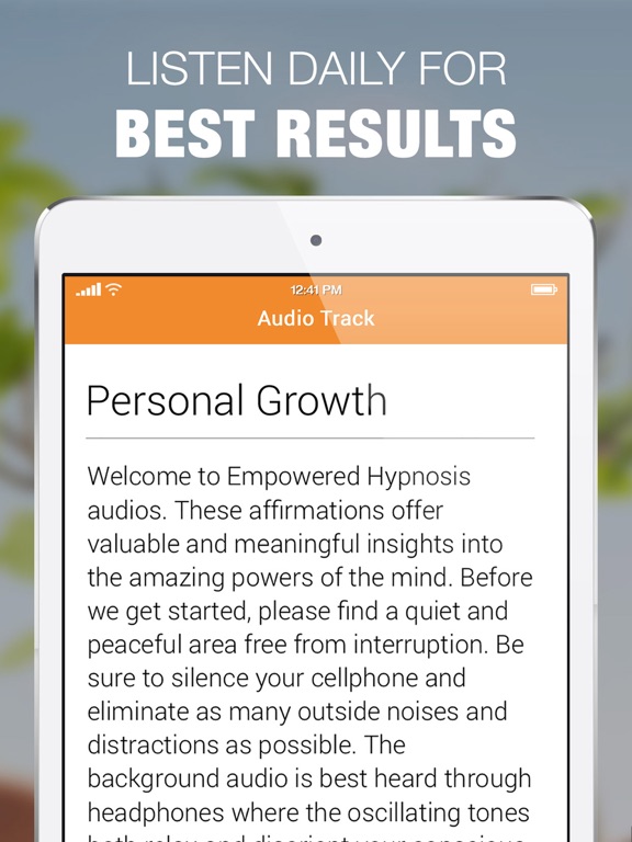 Empowered Hypnosis Personal Growth & Social Skills iPad screenshot 5 - Health & Fitness app