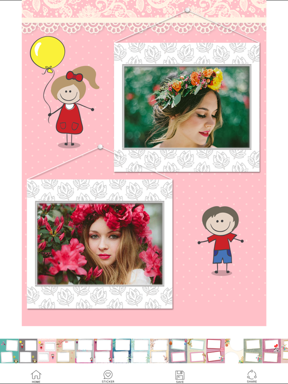 Khung hình tình yêu - Camera 720 Chỉnh sửa ảnh 360 iPad screenshot 5 - Photo & Video app