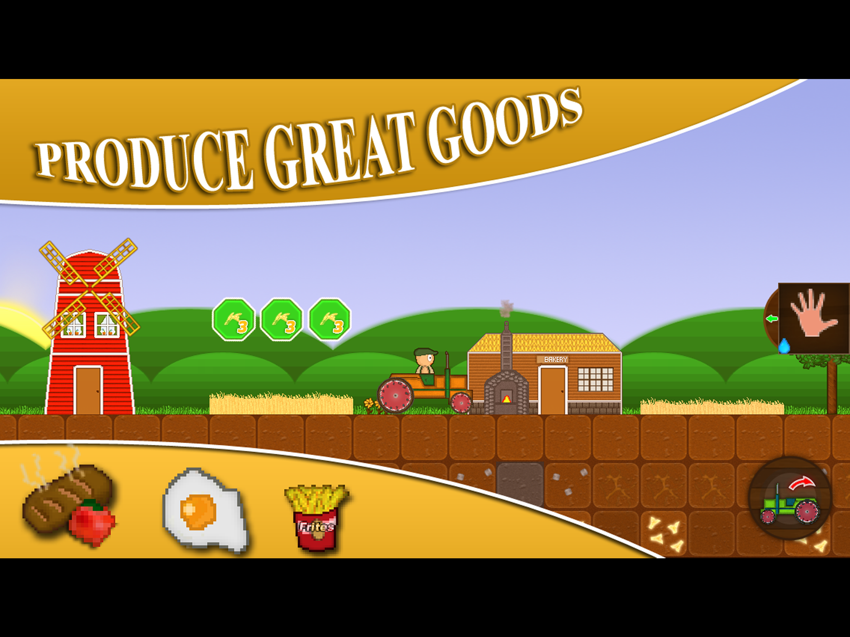 Mega Farmer - 2d sandbox farming adventure simulator with corn harvest and vegetable