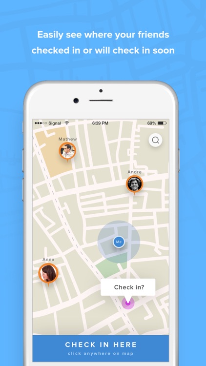 CheckMe - find your friends and organize meetups!